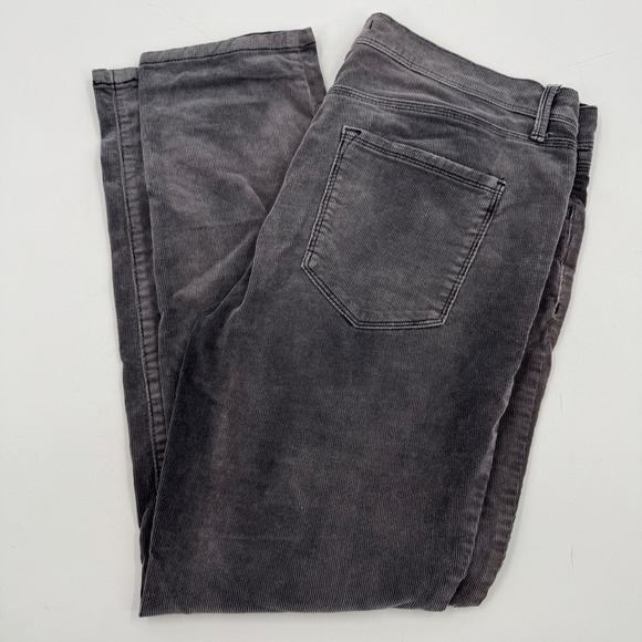 Free People Pants - Free People Corduroy‎ Pants Gray Wash High Rise Casual Comfort Size 29